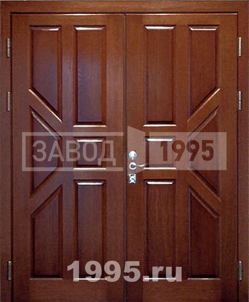 Металлические двери в коттедж из массива Металлические двери в коттедж из массива