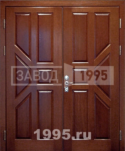 Металлические двери в коттедж из массива Металлические двери в коттедж из массива