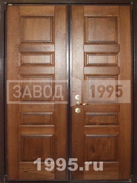 Двустворчатая дверь металлическая