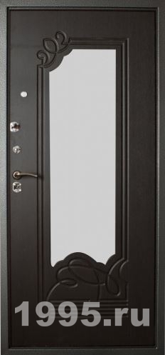 Входная дверь с МДФ и зеркалом Входная дверь с МДФ и зеркалом