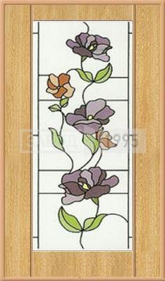Витраж Бордовые цветы Витраж Бордовые цветы