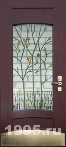 Дверь с витражами Дверь с витражами
