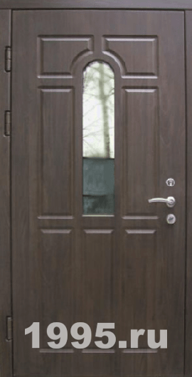 Входная дверь с зеркалом в дом