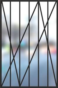 Сварная решетка на окно № 12 Сварная решетка на окно № 12