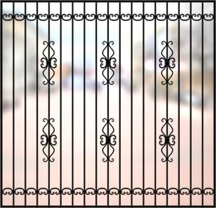 Сварная решетка на окно «Венеция» Сварная решетка на окно СР-25