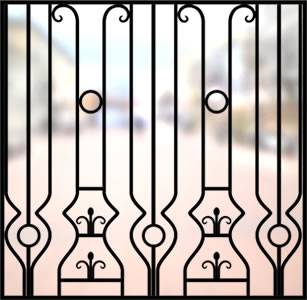 Сварная решетка на окно «Марсель» Сварная решетка на окно РС-26