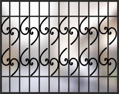 Сварная решетка на окно «Авангард» Сварная решетка на окно РС-34