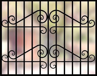 Сварная решетка на окно «Классика» Сварная решетка на окно РС-36