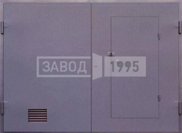 Гаражные ворота с вентиляционной решеткой Гаражные ворота с вентиляционной решеткой
