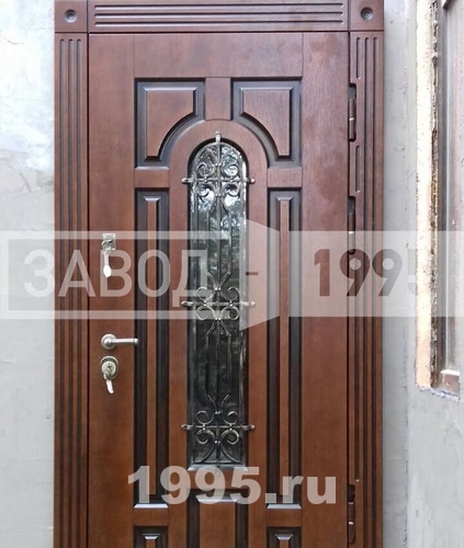 Дверь МДФ с ковкой Дверь МДФ с ковкой