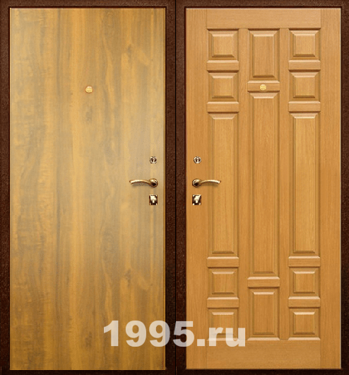Дверь эконом класса с ламинатом и МДФ