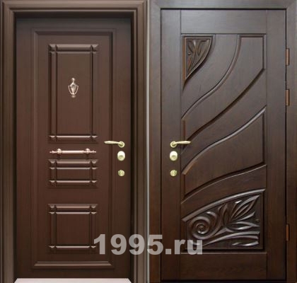 Дверь с массивом дерева с двух сторон №27 Дверь с массивом дерева с двух сторон №27