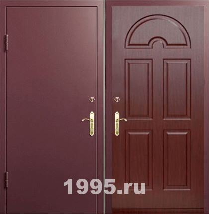 Недорогие уличные двери № 33 Недорогие уличные двери № 33