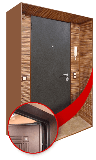 Отделка проема входной двери