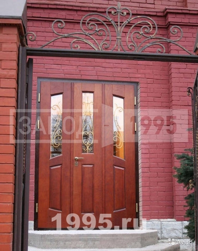 Полуторная дверь со стеклопакетом Полуторная дверь со стеклопакетом