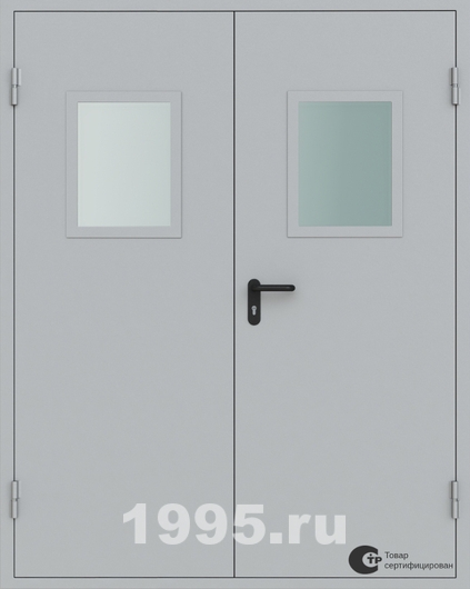 Дверь металлическая противопожарная ei 60 двупольная Дверь металлическая противопожарная ei 60 двупольная