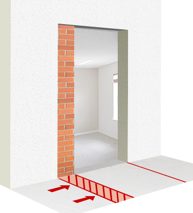 Способы уменьшения дверного проёма