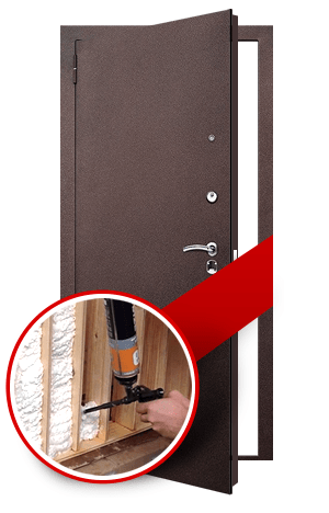 Стальная дверь с утепленной коробкой