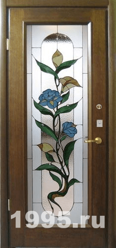 Витражная входная дверь Витражная входная дверь