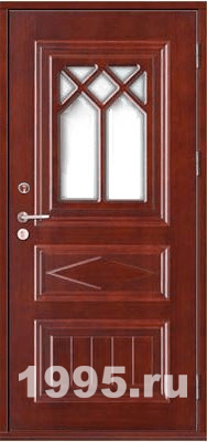 Входная дверь из массива с зеркалом Входная дверь из массива с зеркалом