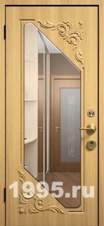 Металлическая дверь с зеркалом и МДФ Металлическая дверь с зеркалом и МДФ